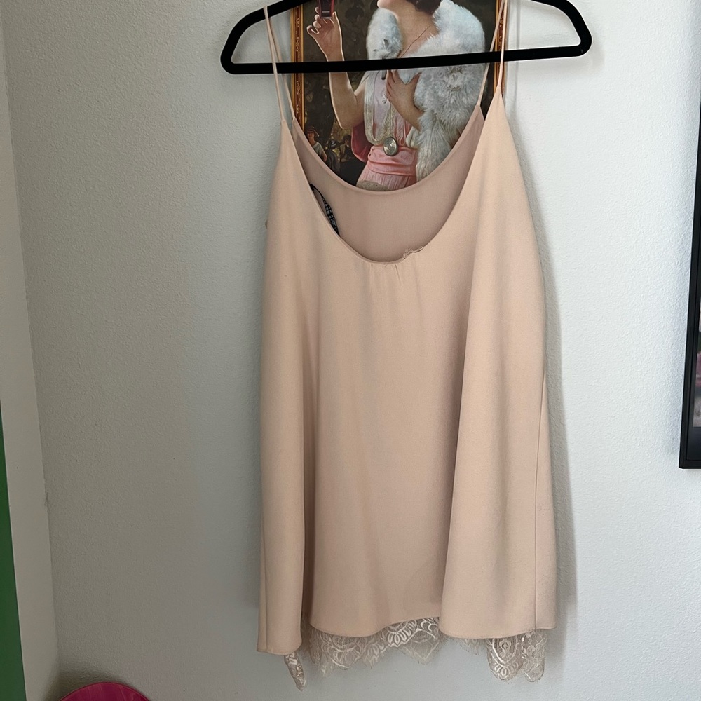 Really cute lace cream slip dress